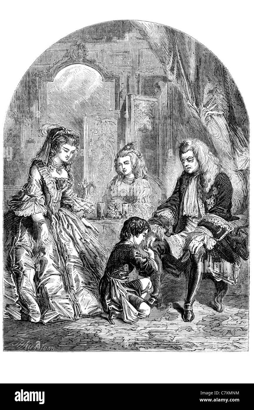 George I et Horatio Walpole 4 comte d'Orford 1717 Anglais 1797 l'historienne de l'homme de lettres librairie le politicien whig Banque D'Images