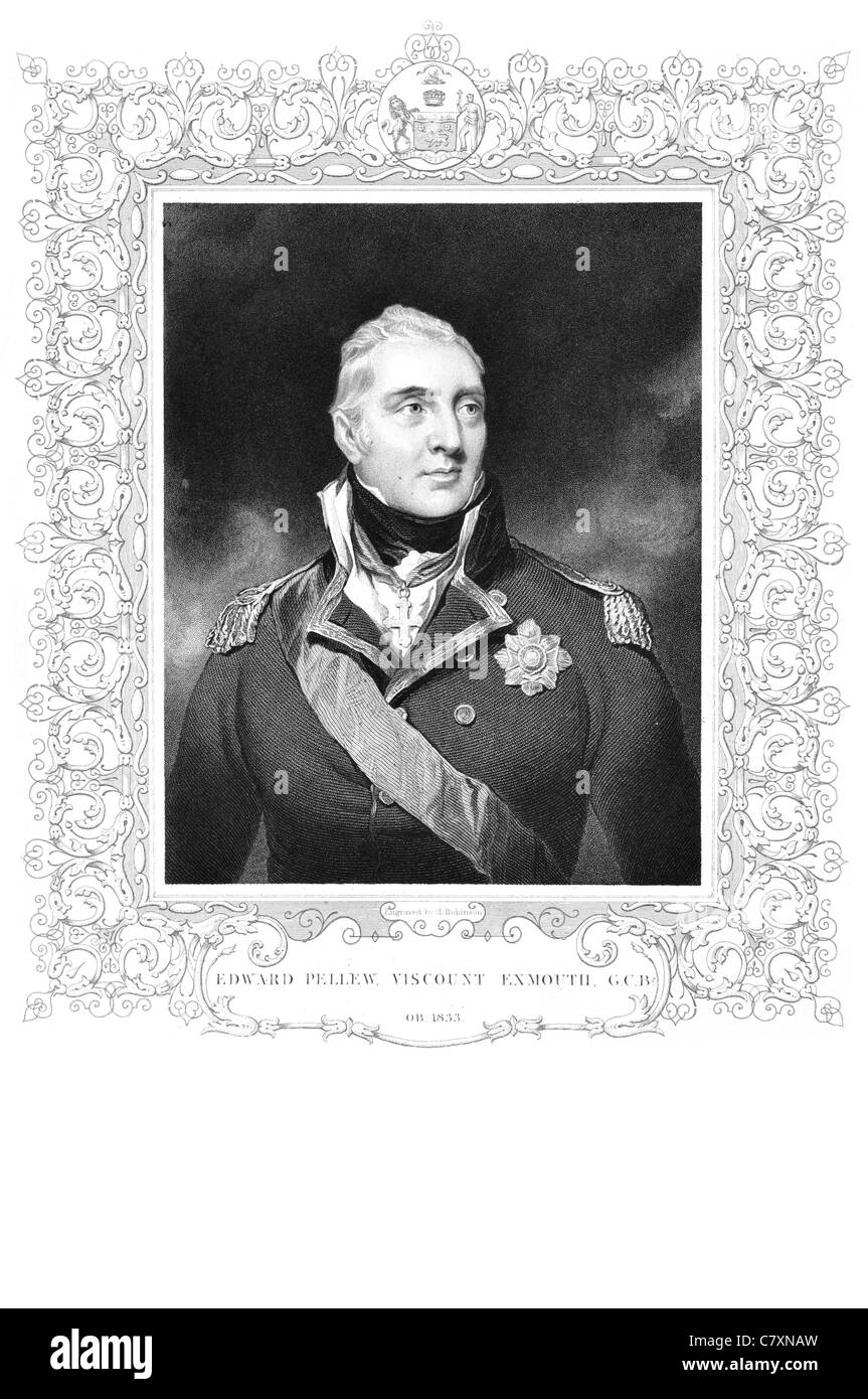 L'Amiral Sir Edward Pellew 1er vicomte Exmouth GCB 1757 1833 officier de marine britannique Guerre d'Indépendance Américaine Banque D'Images