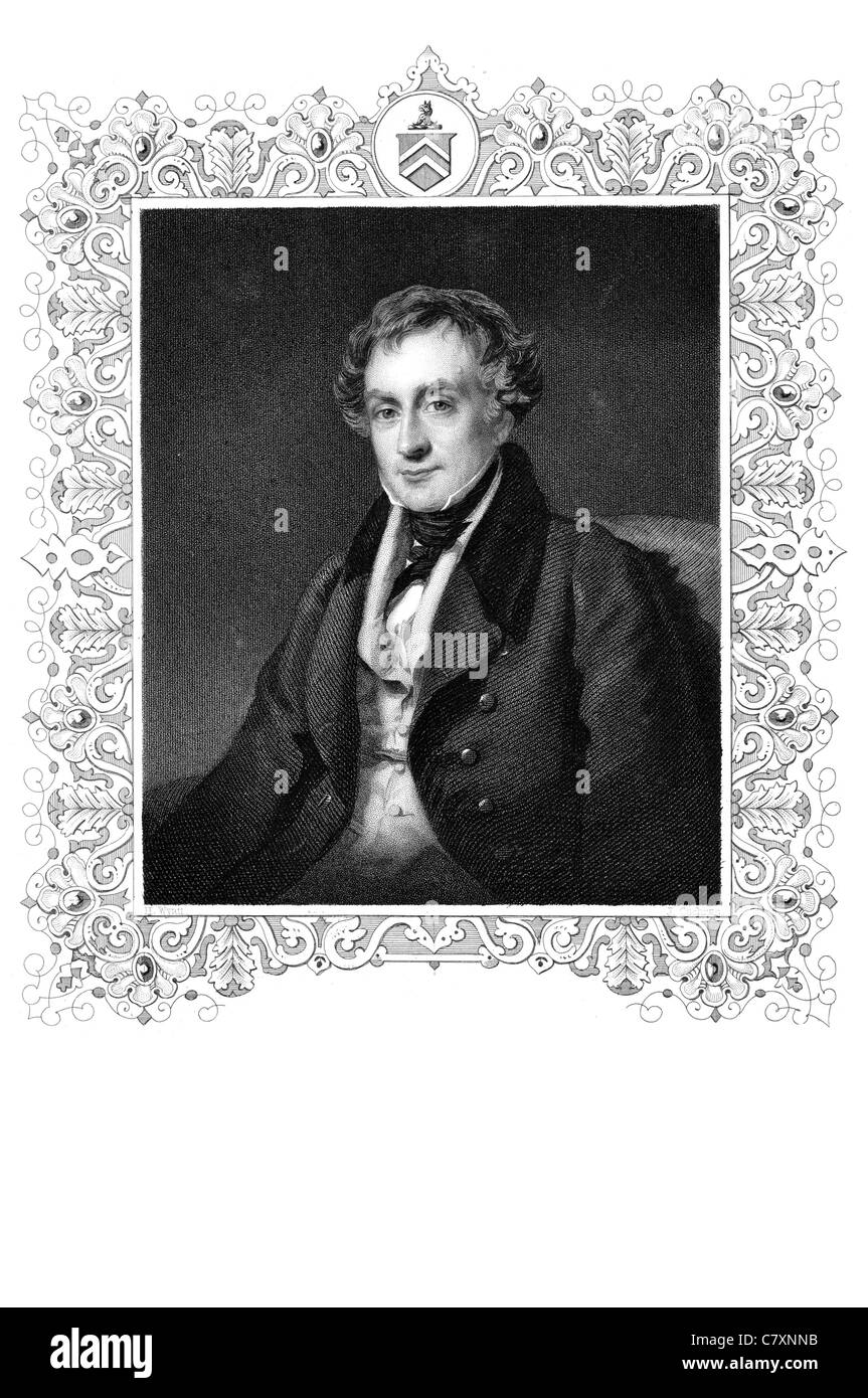 Sir William Lawrence 1 baronnet 1783 1867 chirurgien anglais Président Royal College of Surgeons London Serjeant Chirurgien Reine Banque D'Images