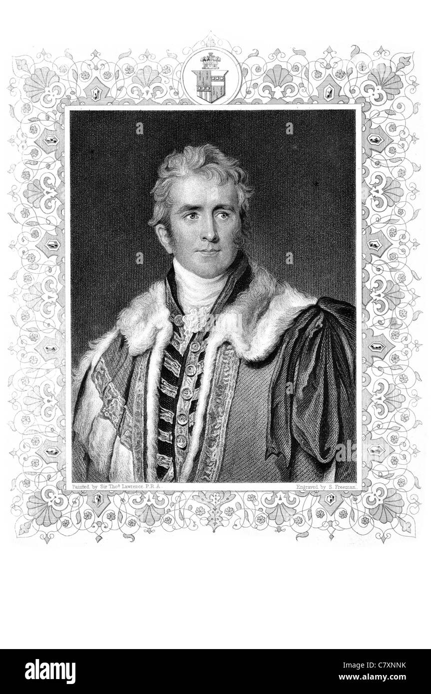 William Pitt Amherst Amherst 1773 1er comte 1857 diplomate britannique administrateur colonial, gouverneur général de l'homme politique de l'Inde Banque D'Images