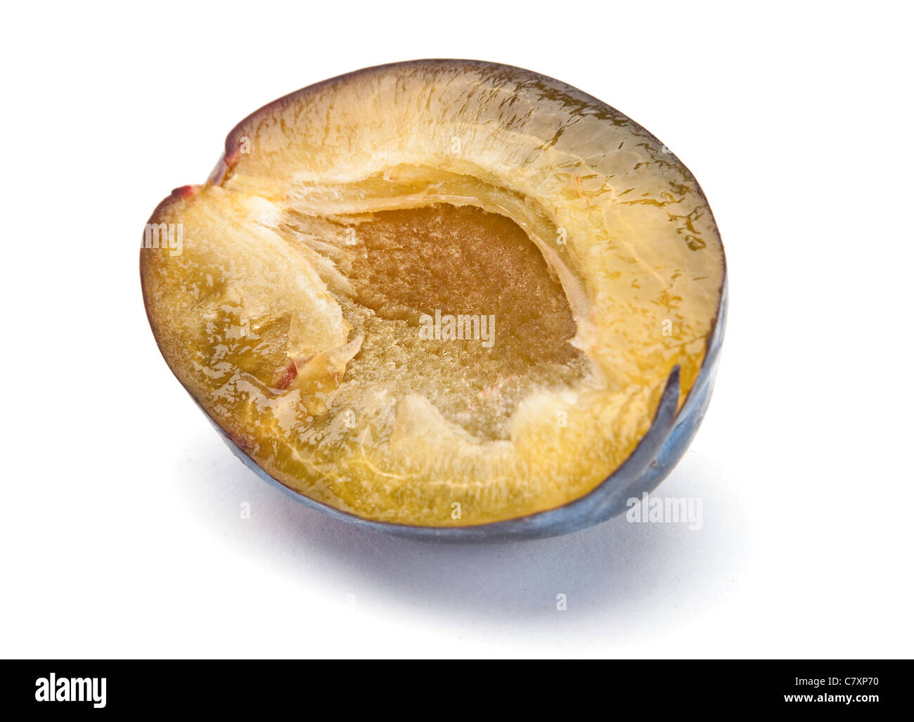 Blue fruit mûres libre isolated on white Banque D'Images