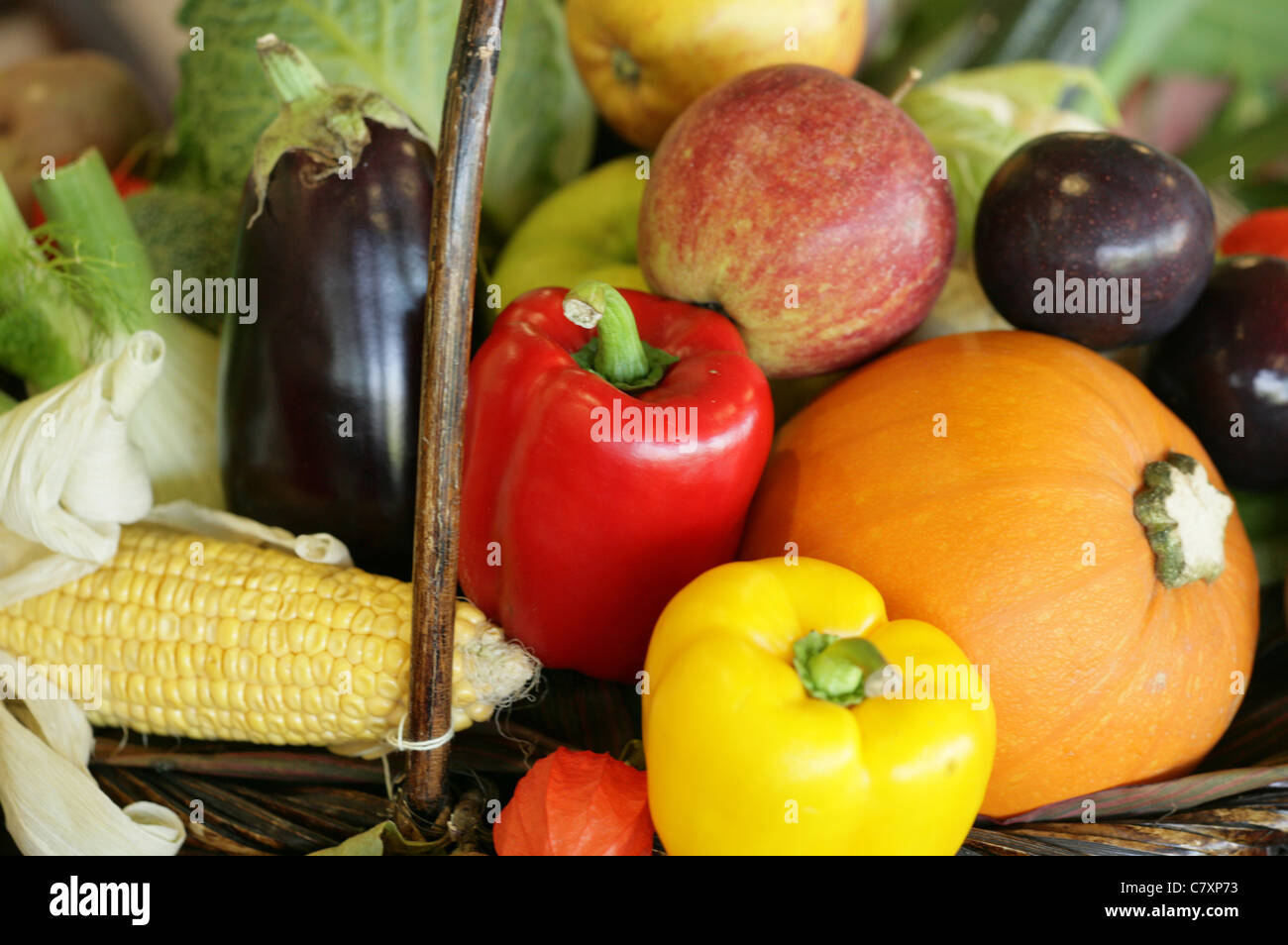 Festival de la récolte des légumes close-up contexte Banque D'Images