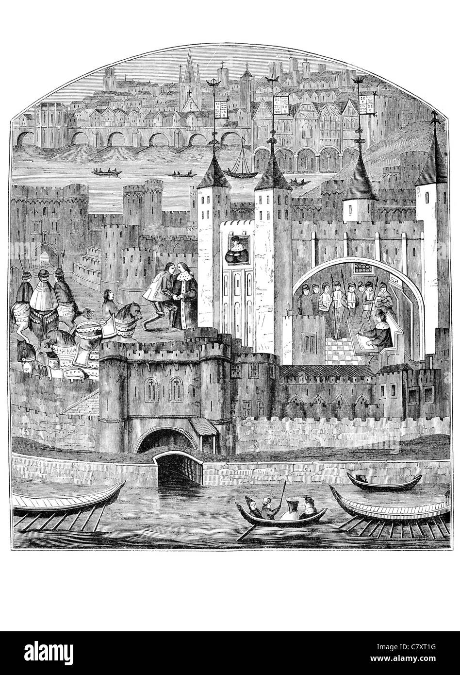 15e 15e siècle London Windsor capitale Angleterre Royaume-Uni Union européenne Europe métropolitaine Tamise Banque D'Images