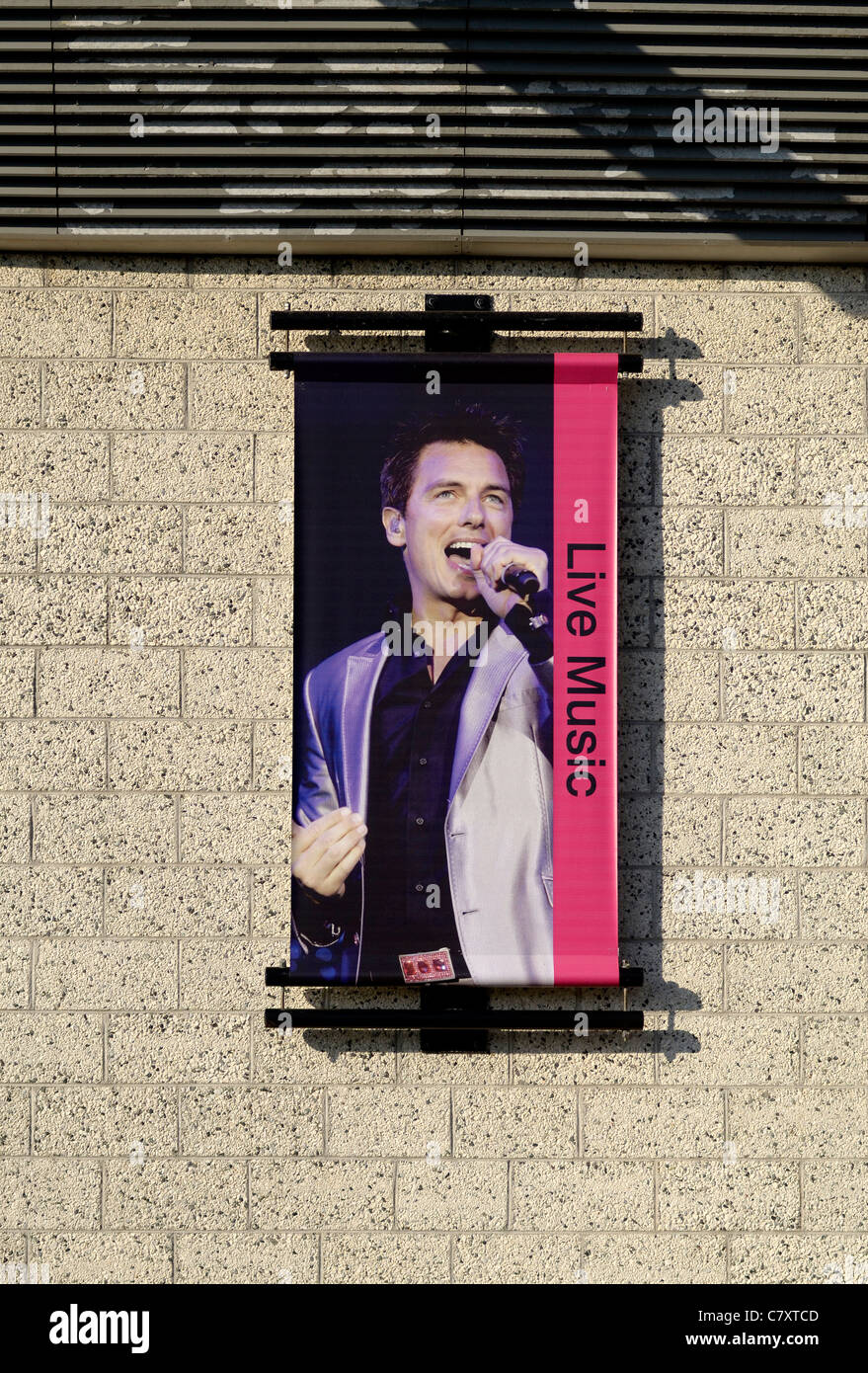 John Barrowman poster Plymouth Pavillions Devon UK Banque D'Images