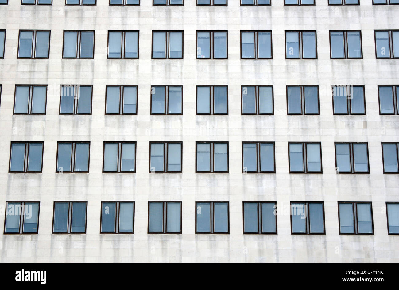 Détails bloc de bureau, London, England, UK Banque D'Images