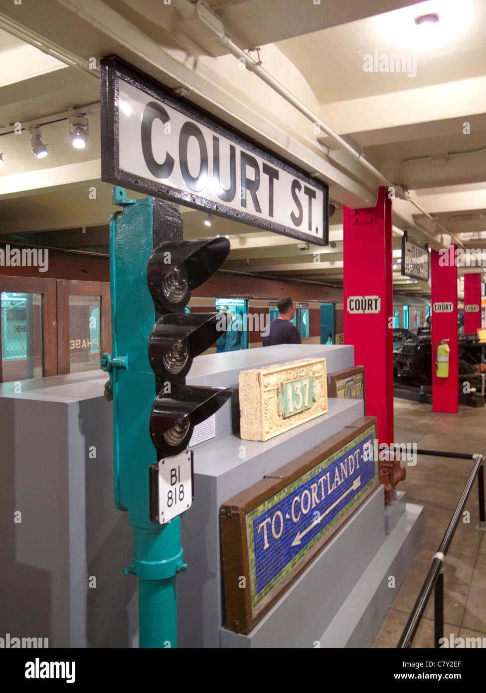 New York Transit Museum gallery Banque D'Images