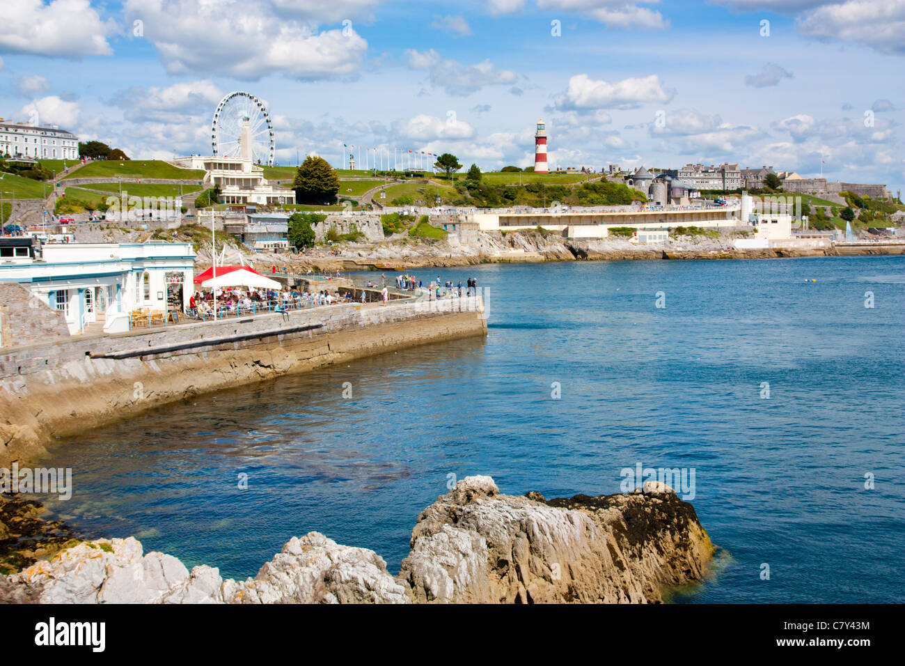 Le front de mer à Plymouth Hoe Devon England UK Banque D'Images