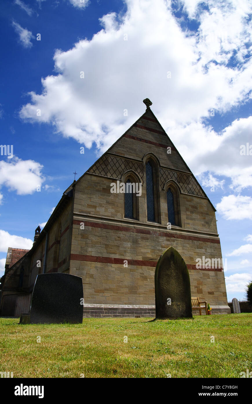 Saint John the Evangelist Lyneal avec Colemere Shropshire Banque D'Images