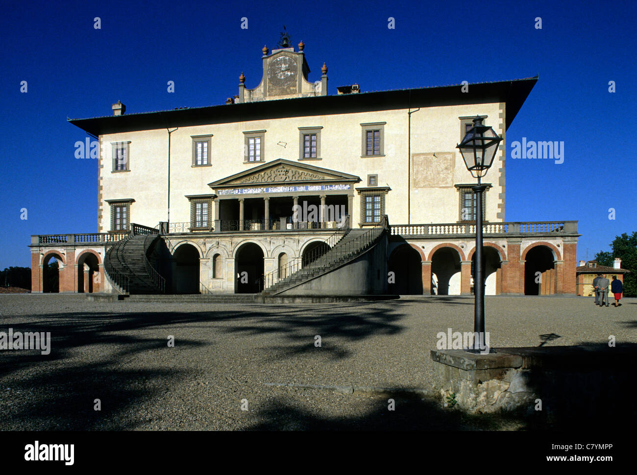 Italie, Toscane, Poggio Caiano, Villa Medici Banque D'Images