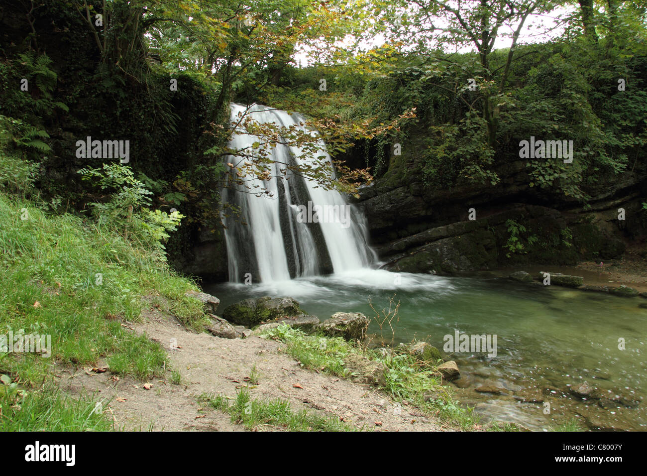 Janet's cascade cascade foss Yorkshire Dales malham Banque D'Images
