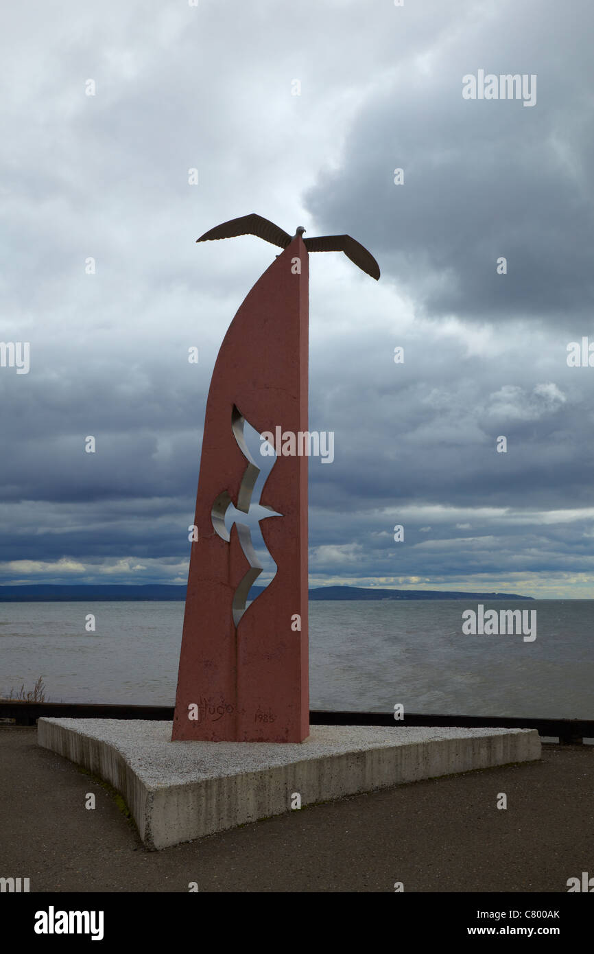 Le Monument de la plage des goelands, Maria Ville, Québec, Canada Banque D'Images