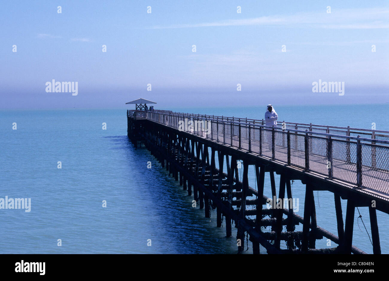 Le Koweït, Koweït City, une promenade sur les eaux du golfe Arabique Banque D'Images