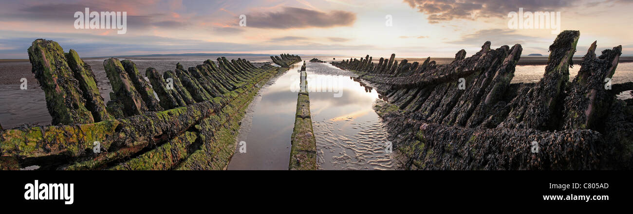 Panorama sur les naufrages Banque D'Images