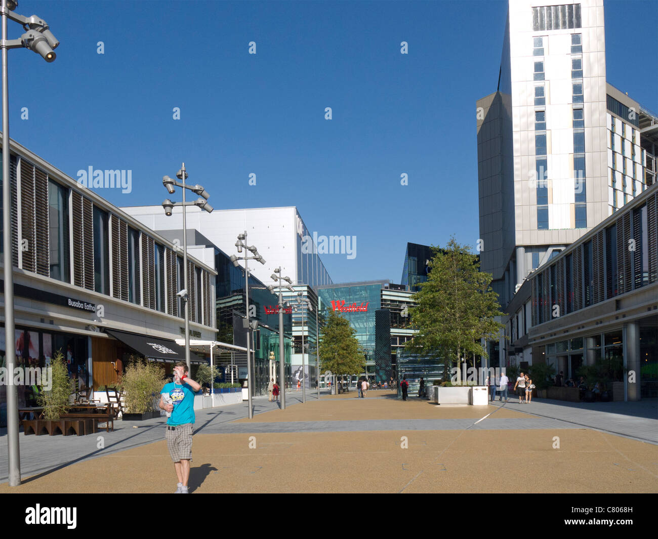 Stratford City Shopping Mall, Westfield est. Parc olympique E20 Banque D'Images