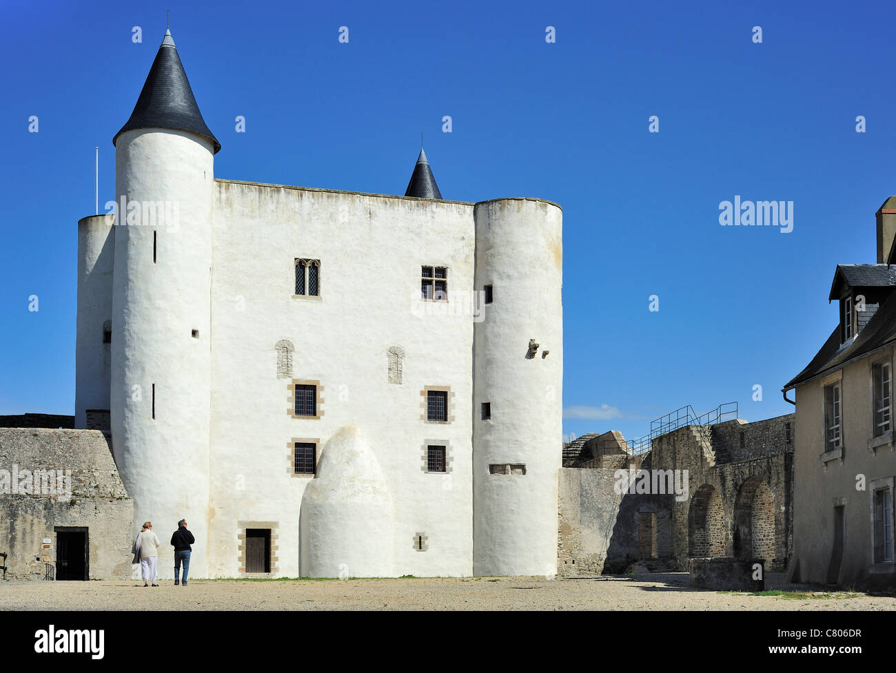 Le château Le Château de Noirmoutier à Noirmoutier-en-L'île sur l'Île Île de Noirmoutier, la Vendée, Pays de la Loire, France Banque D'Images