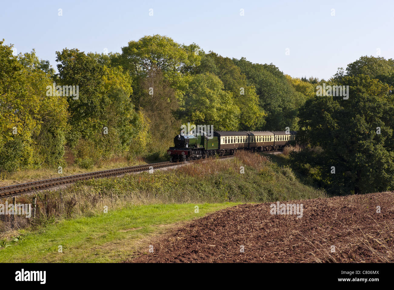 Le chemin de fer à vapeur de Somerset ouest Banque D'Images