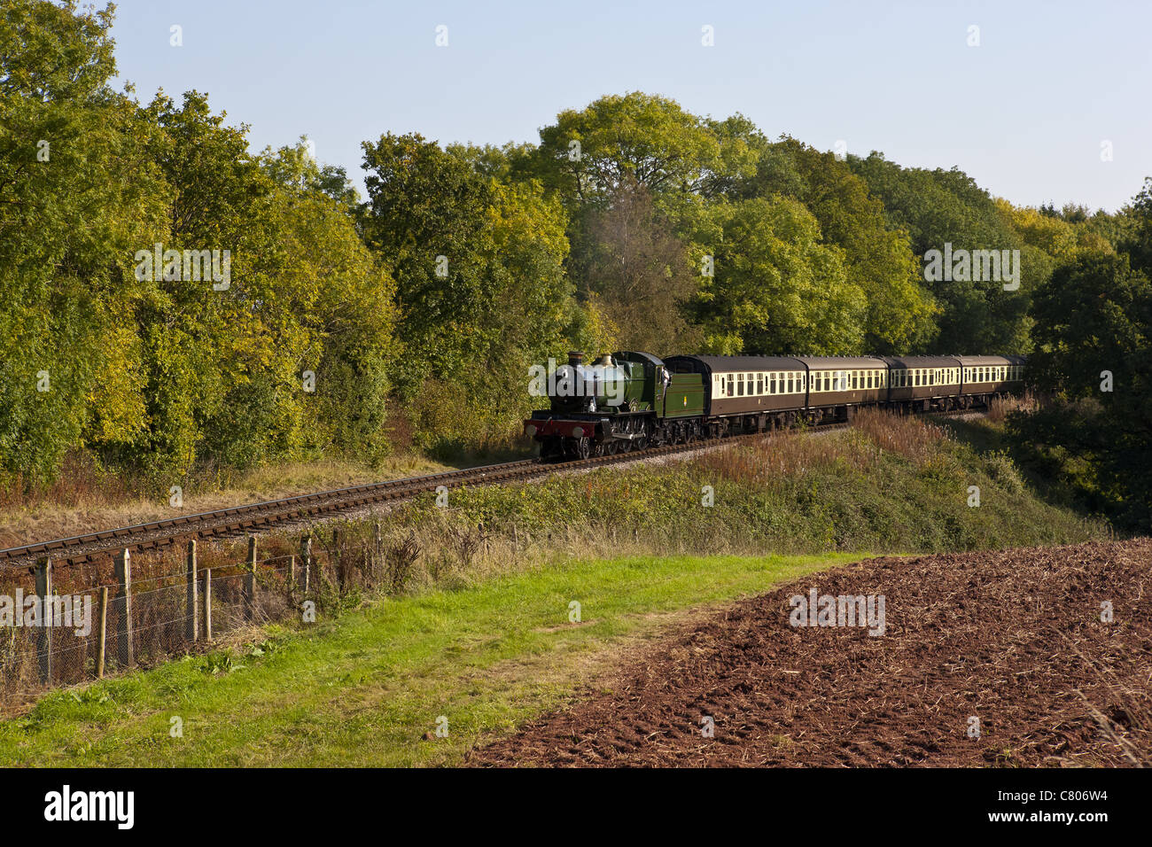 Le chemin de fer à vapeur de Somerset ouest Banque D'Images