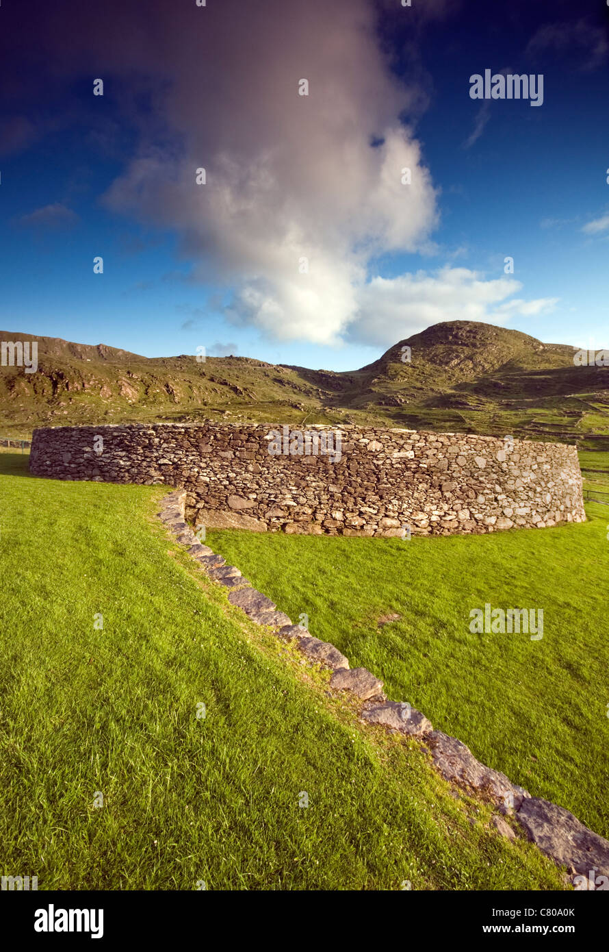 Un anneau de pierre fort près de Waterville sur l'anneau de Kerry, dans le comté de Kerry, Irlande Banque D'Images