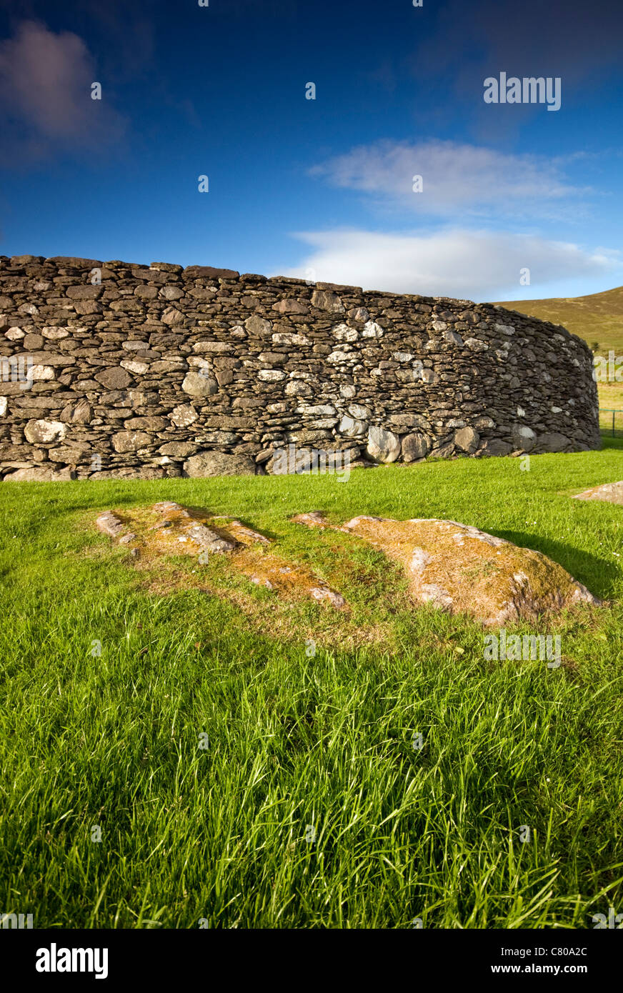 Un anneau de pierre fort près de Waterville sur l'anneau de Kerry, dans le comté de Kerry, Irlande Banque D'Images