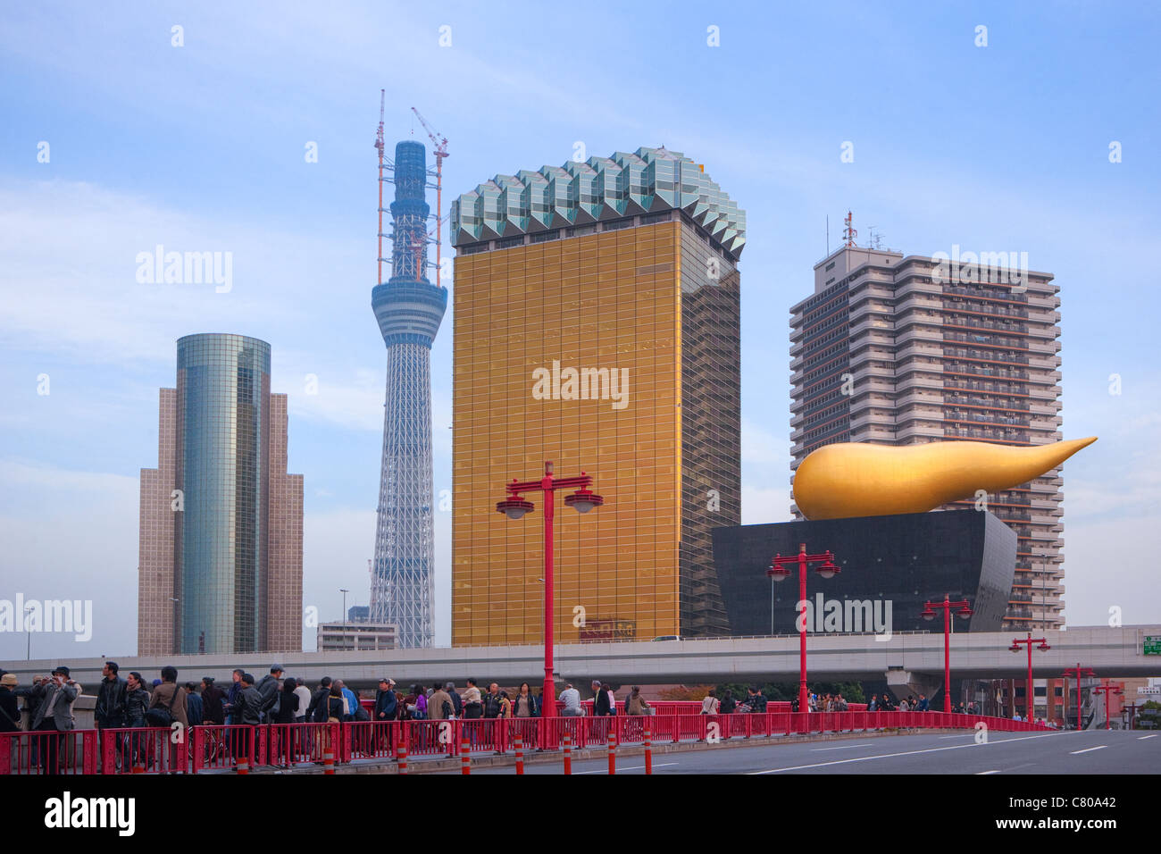 Tokyo Sky Tree, plus haute structure artificielle au Japon en construction Banque D'Images