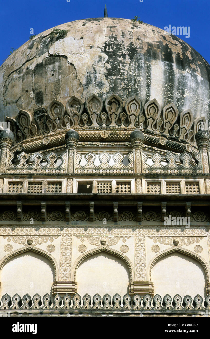 L'Inde, de l'Andhra Pradesh, Hyderabad, Qutb Shahi tombs Banque D'Images
