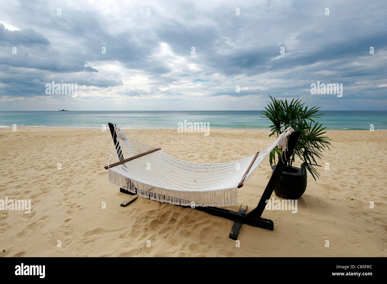 La Thaïlande, Phuket, hamac sur Andaman White Beach Banque D'Images