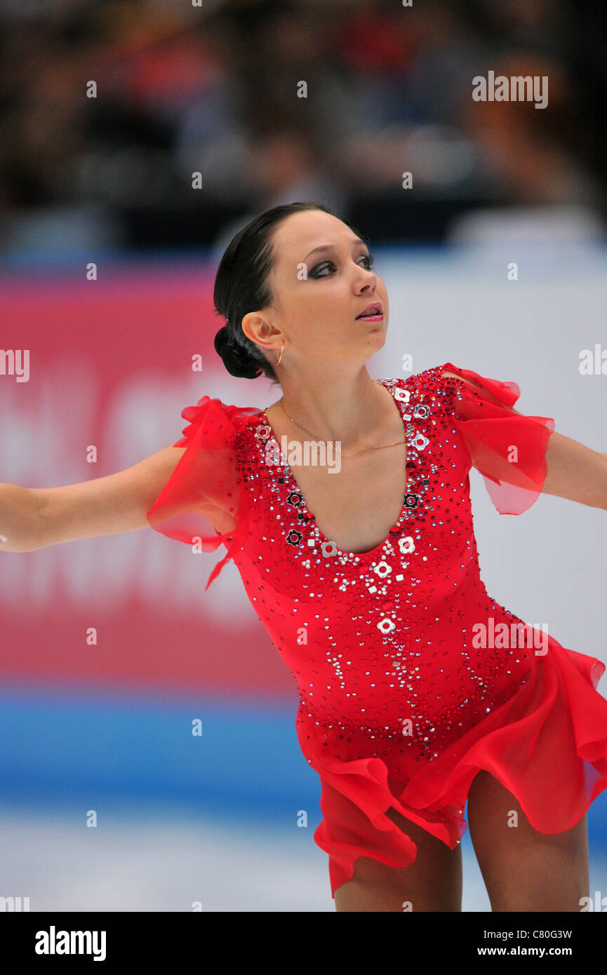 Elizaveta Tuktamisheva (RUS) effectue pendant le Japon Open 2011. Banque D'Images