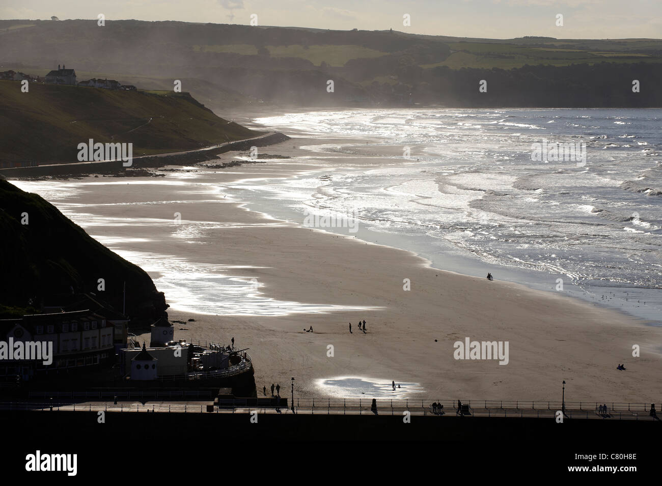 Plage de Whitby, North Yorkshire, Angleterre Banque D'Images