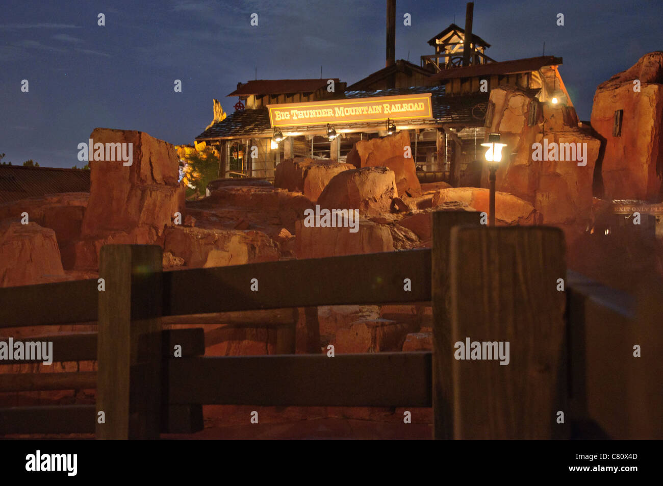 Big Thunder Mountain Railroad disney Banque D'Images