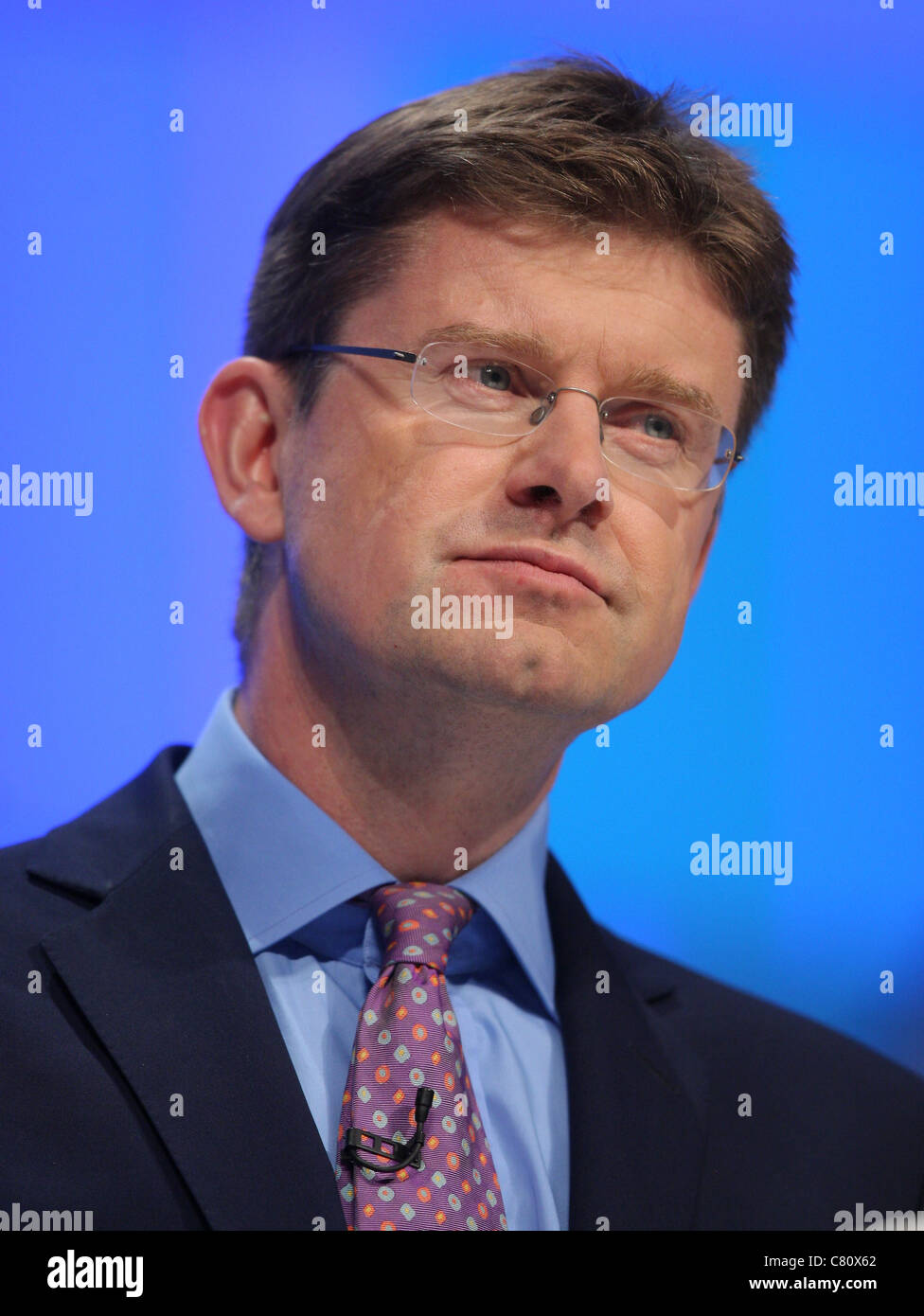 GREG CLARK, DÉPUTÉ MINISTRE DES COLLECTIVITÉS & LOC 04 Octobre 2011 Manchester Central Manchester en Angleterre Banque D'Images