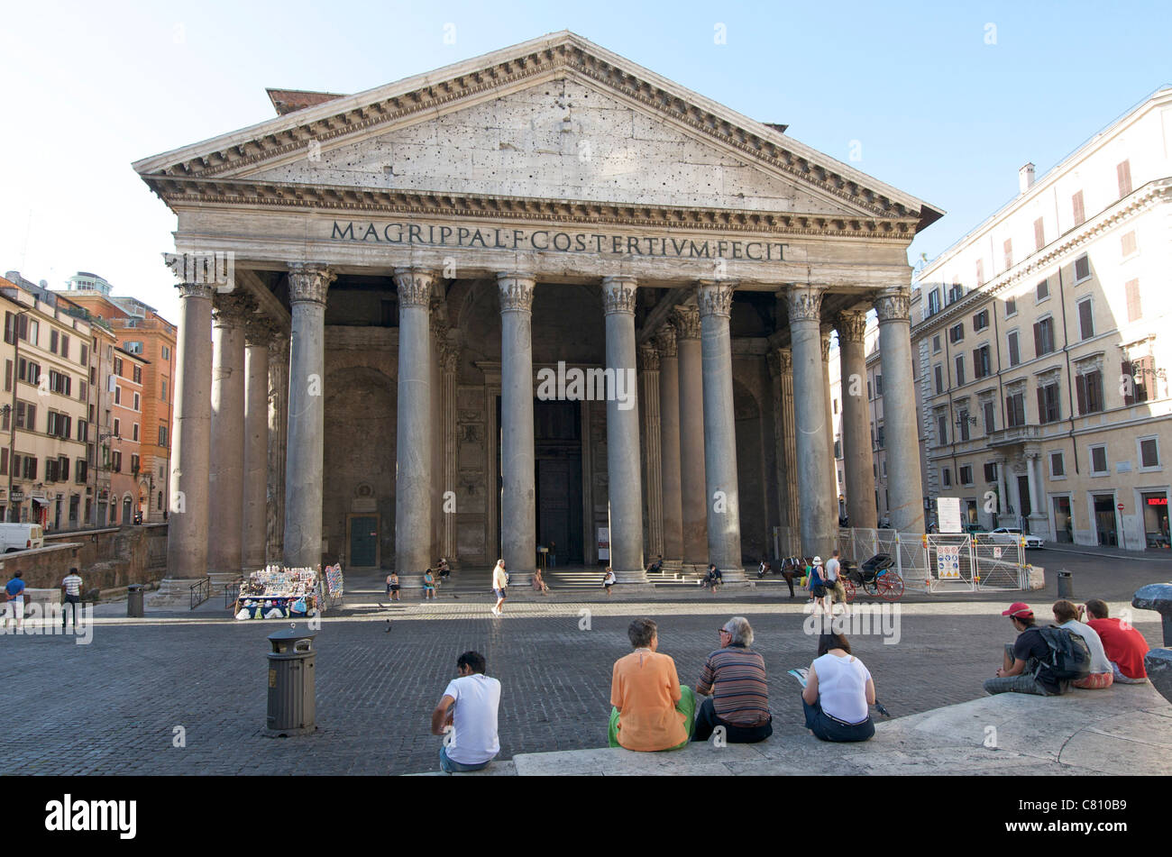 Le Panthéon, Piazza della Rotonda, Rome, Italie, Europe - le matin Banque D'Images