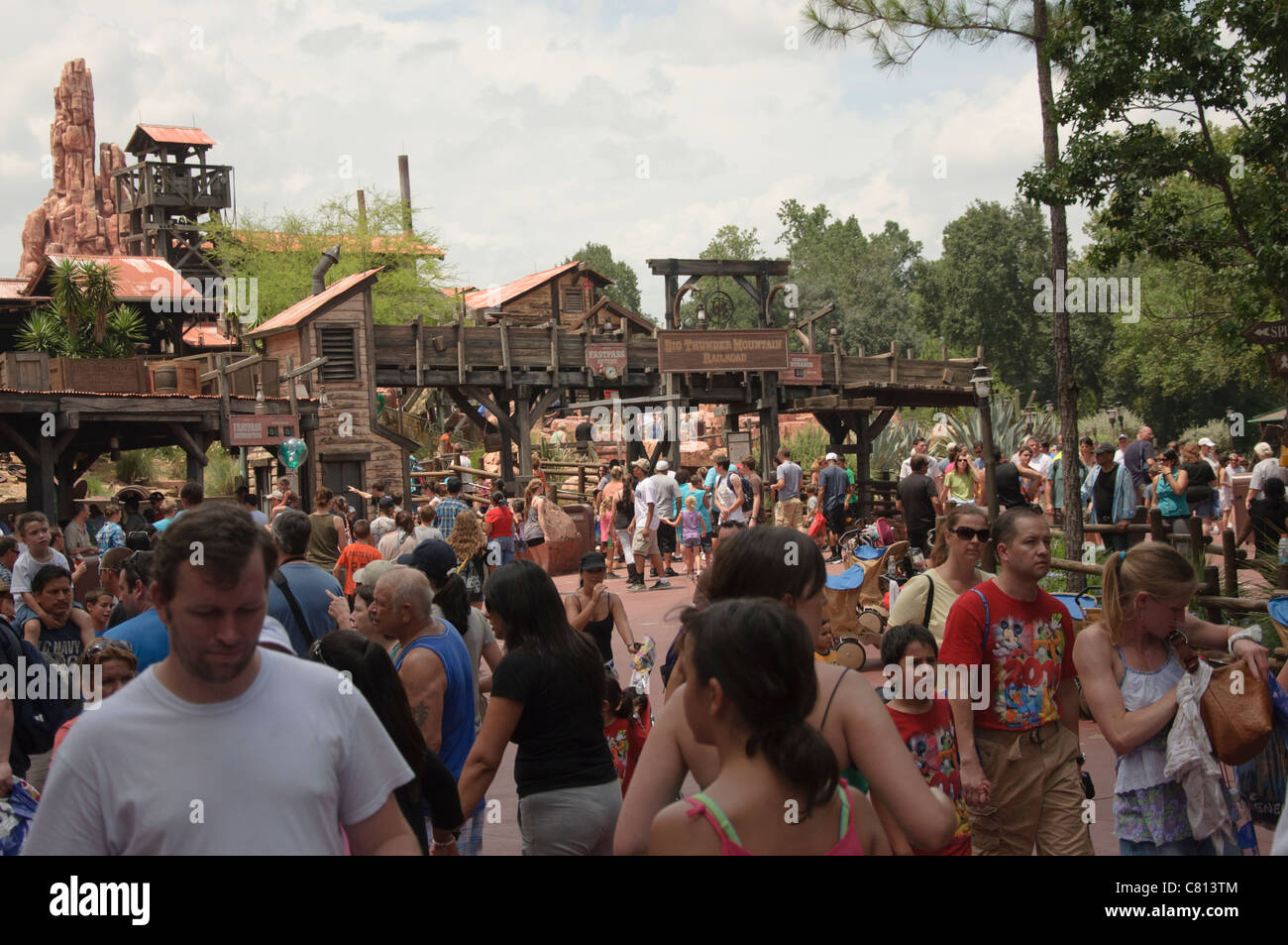 Big Thunder Mountain Railroad disney Banque D'Images