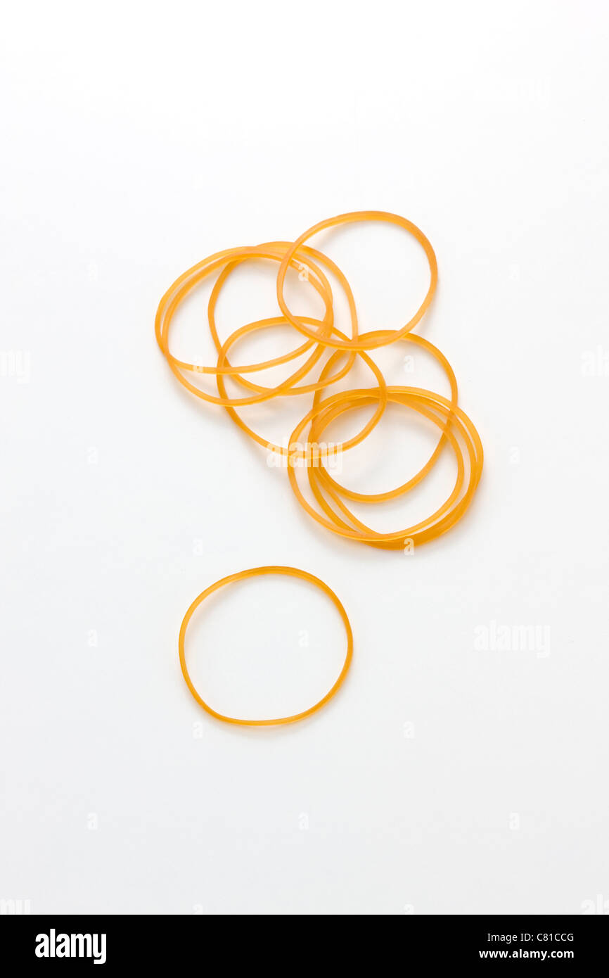 Bandes de caoutchouc Banque D'Images