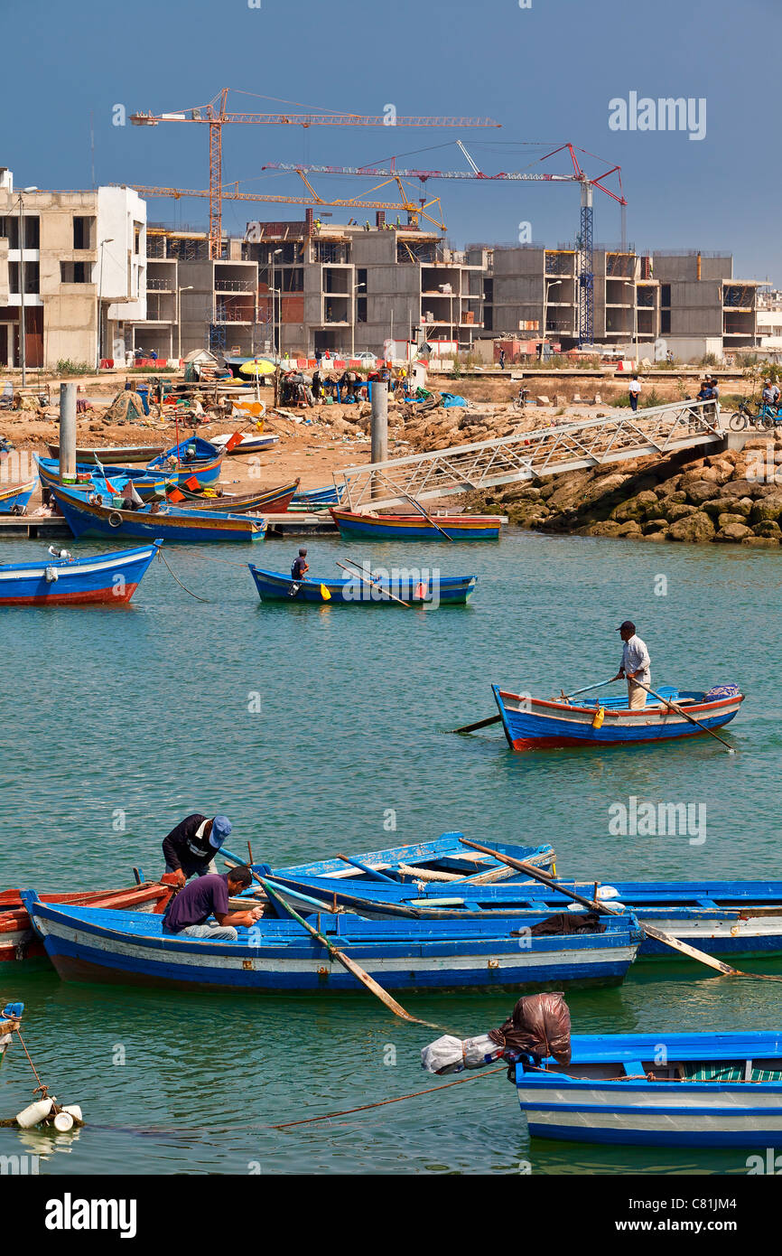 Maroc, Rabat, berge de la rivière Bou Regreg Banque D'Images