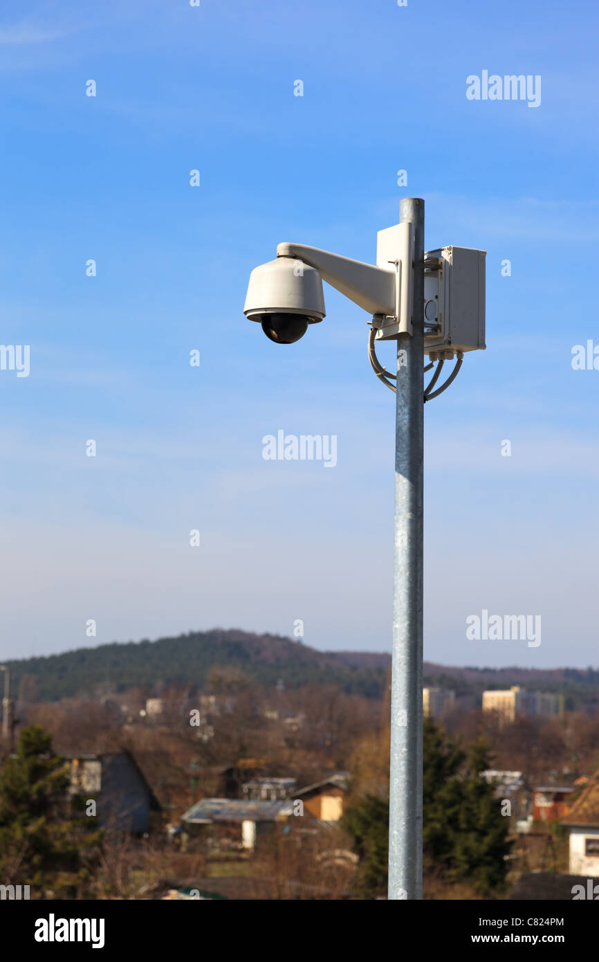 Caméra de sécurité cctv surveillance industrielle Photo Stock - Alamy