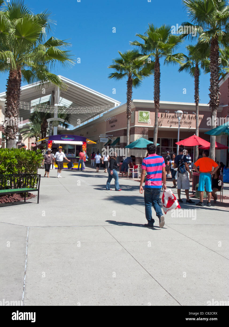 PREMIUM OUTLETS MALL EN Lake Buena Vista Orlando Floride Banque D'Images