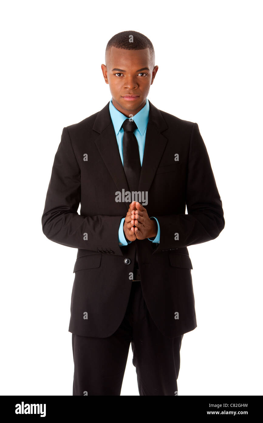 L'homme d'affaires de l'entreprise exécutif réussie manager foreman standing ensemble et expression faisant autorité. Banque D'Images