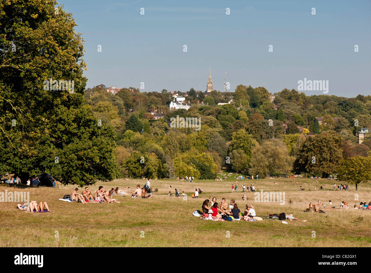 Hampstead Heath, NW3, Londres, Royaume-Uni Banque D'Images