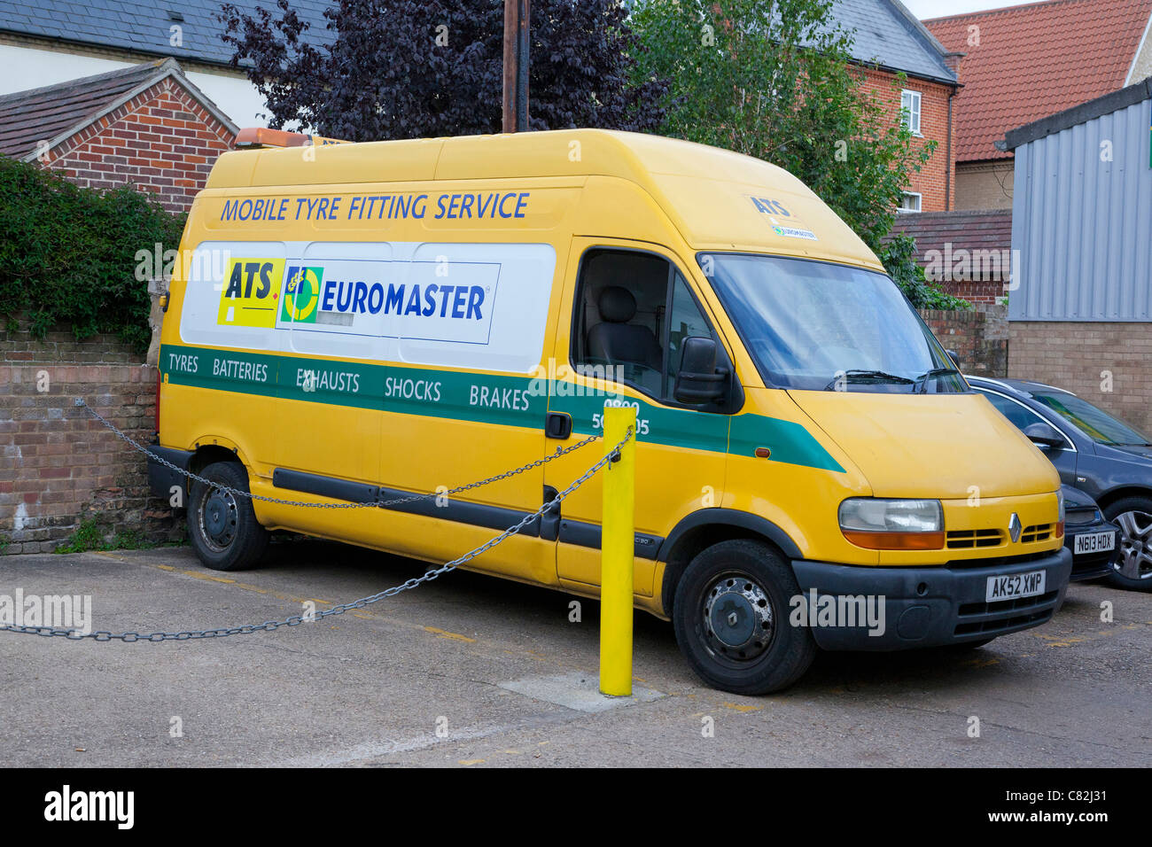 ATS Euromaster van in UK Banque D'Images