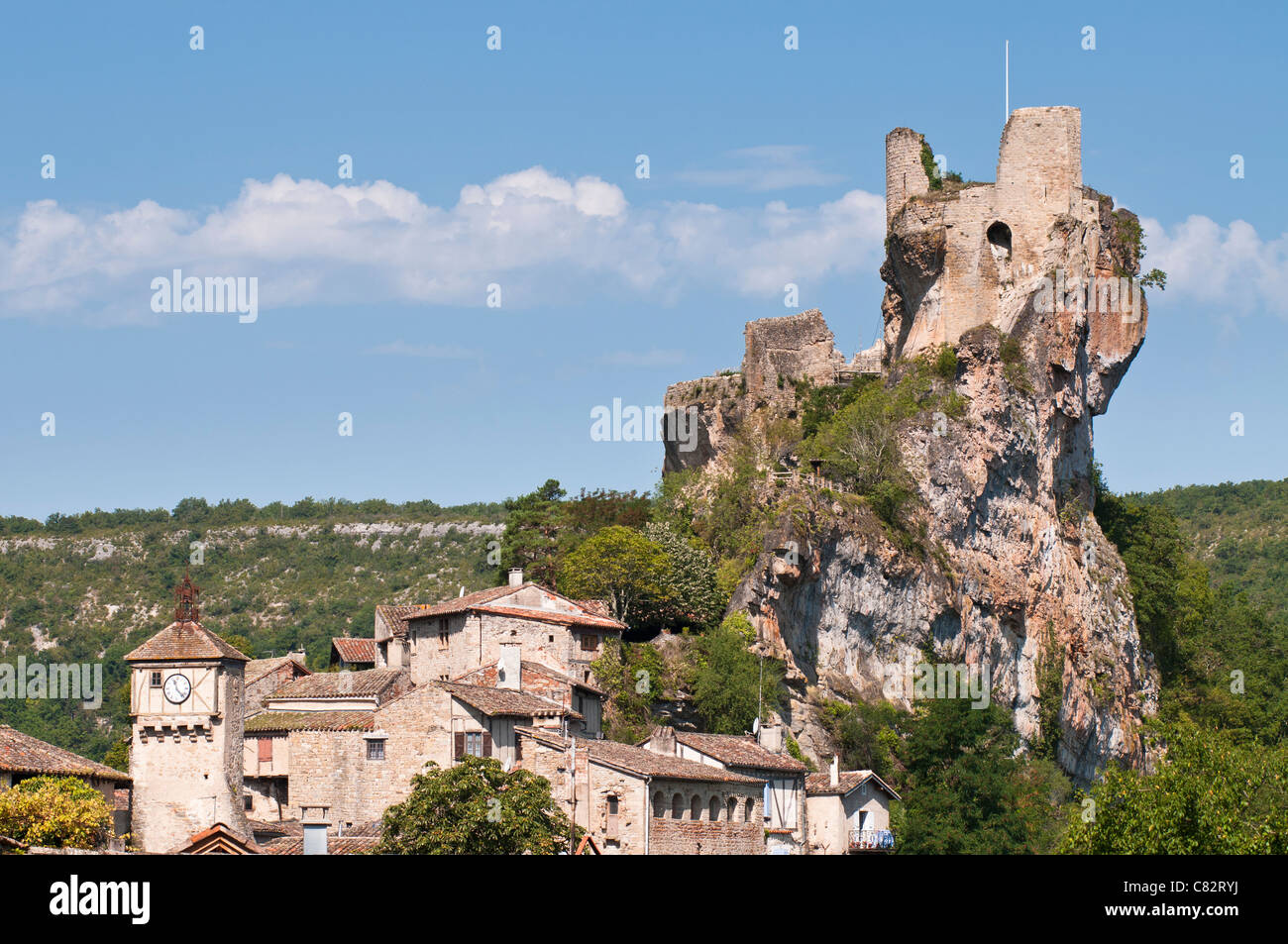 Forteresse de Penne, Tarn, Midi Pyrénées, France Photo Stock - Alamy
