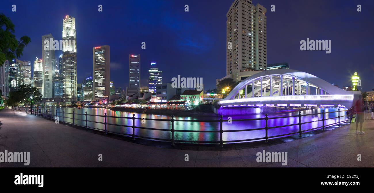 Boat Quay, Singapour Banque D'Images