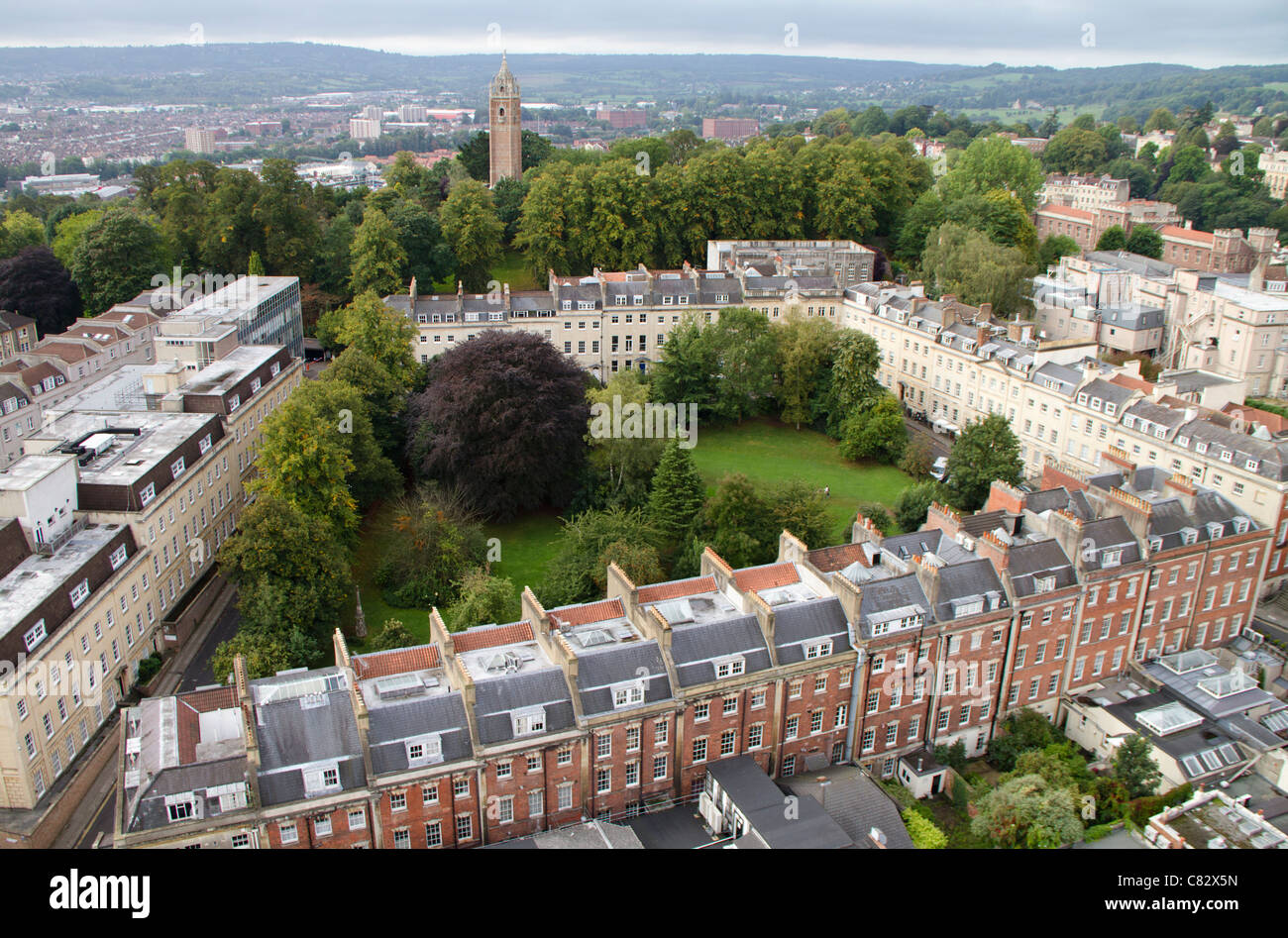 Berkeley Square, Clifton, Bristol. Banque D'Images