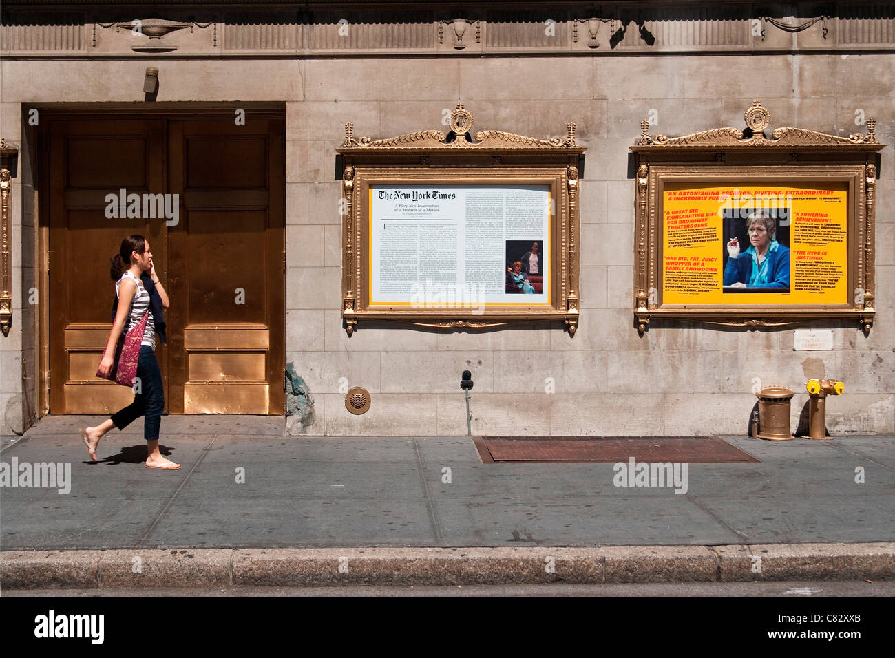 Dans Broadway Theatre District de Manhattan (New York City). Banque D'Images