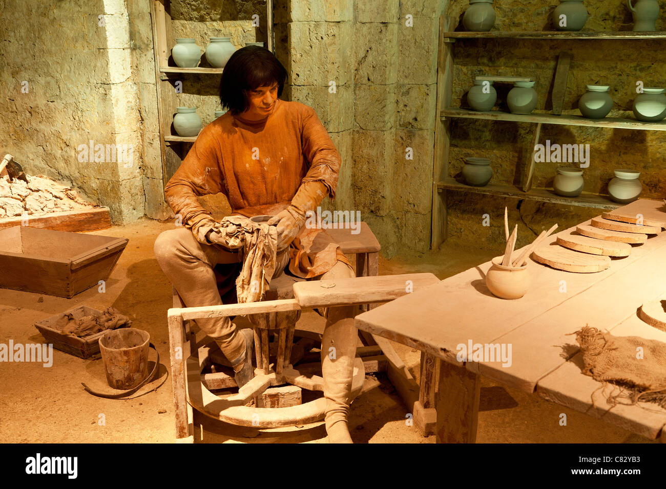 Provins, Grange aux Dimes Banque D'Images