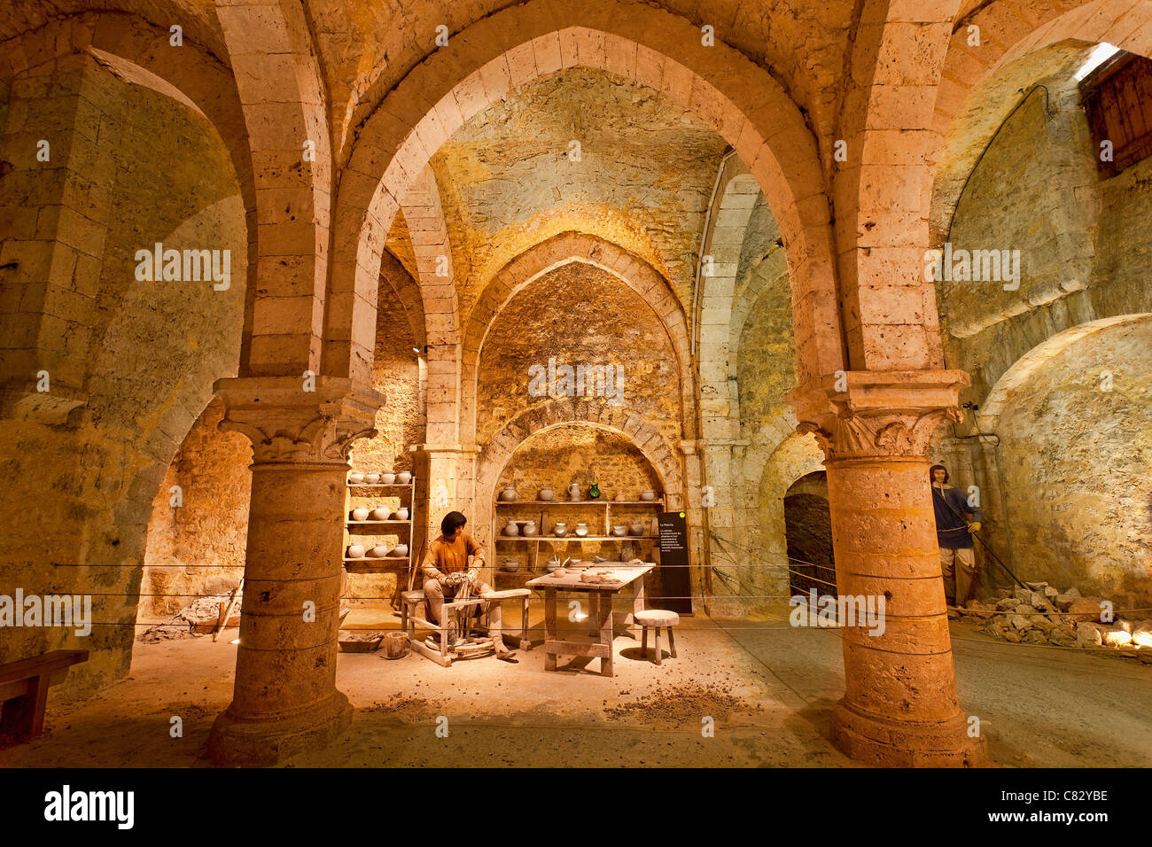 Provins, Grange aux Dimes Banque D'Images