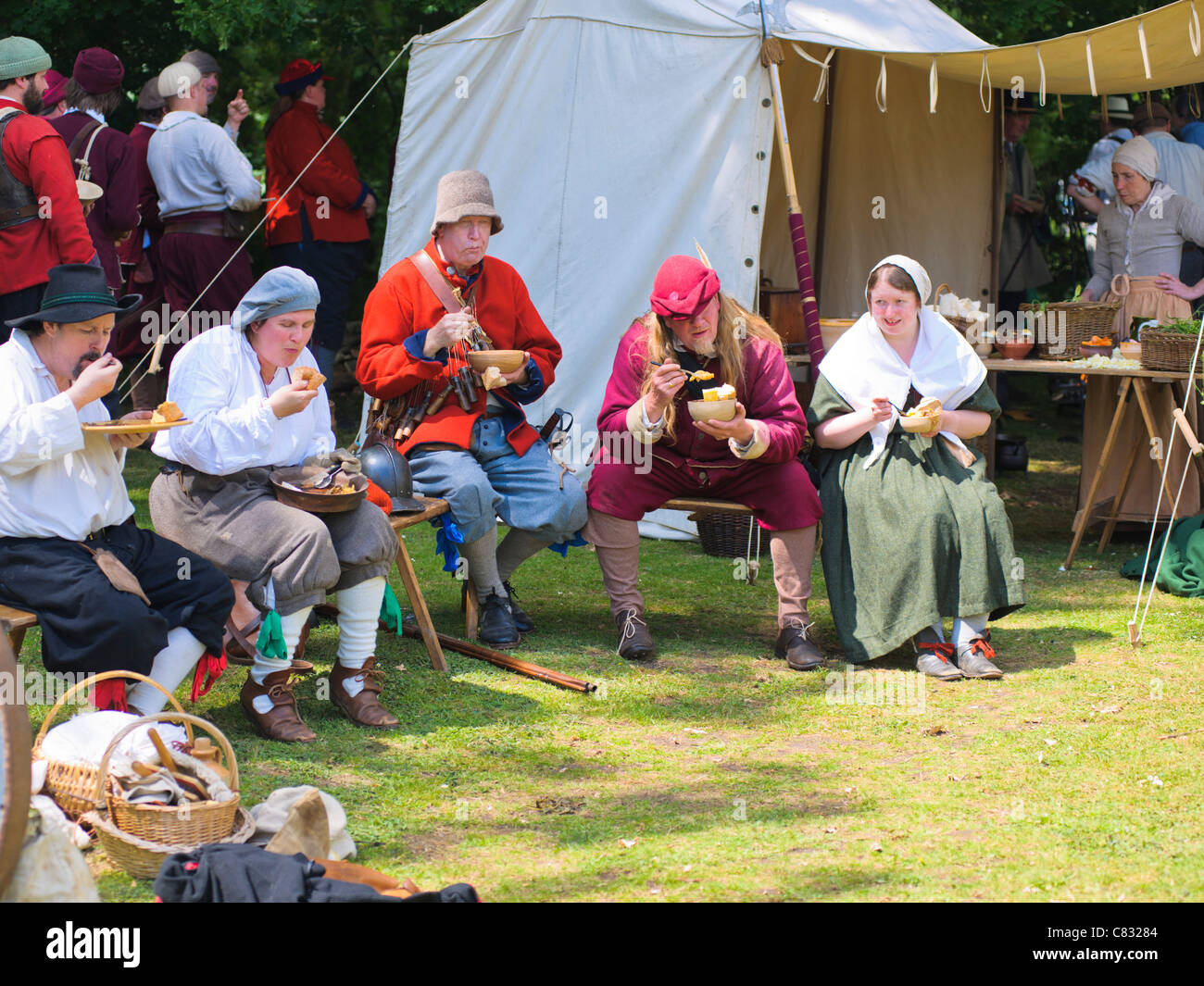 English Civil War re-enactment Banque D'Images