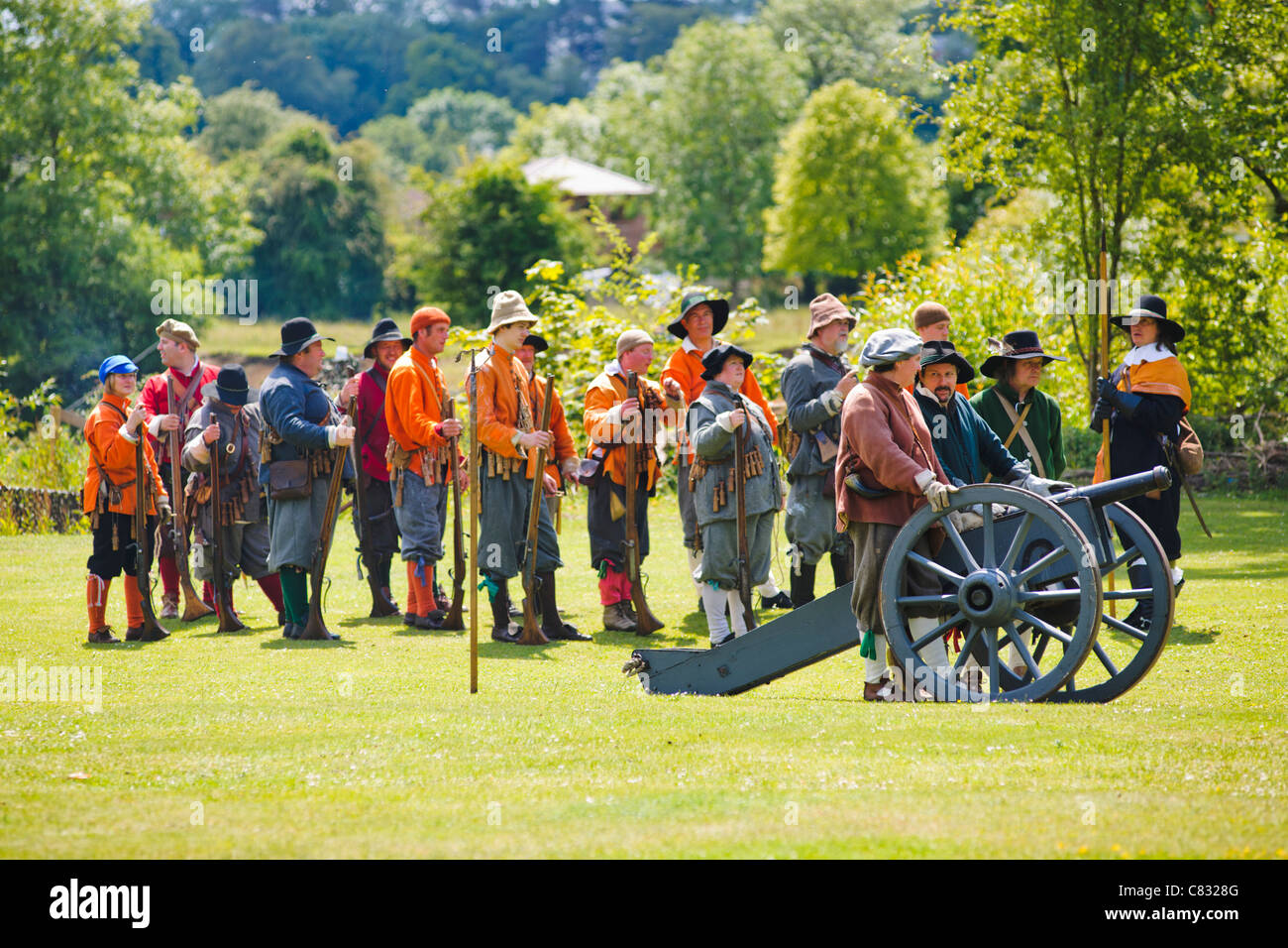 English Civil War re-enactment Banque D'Images