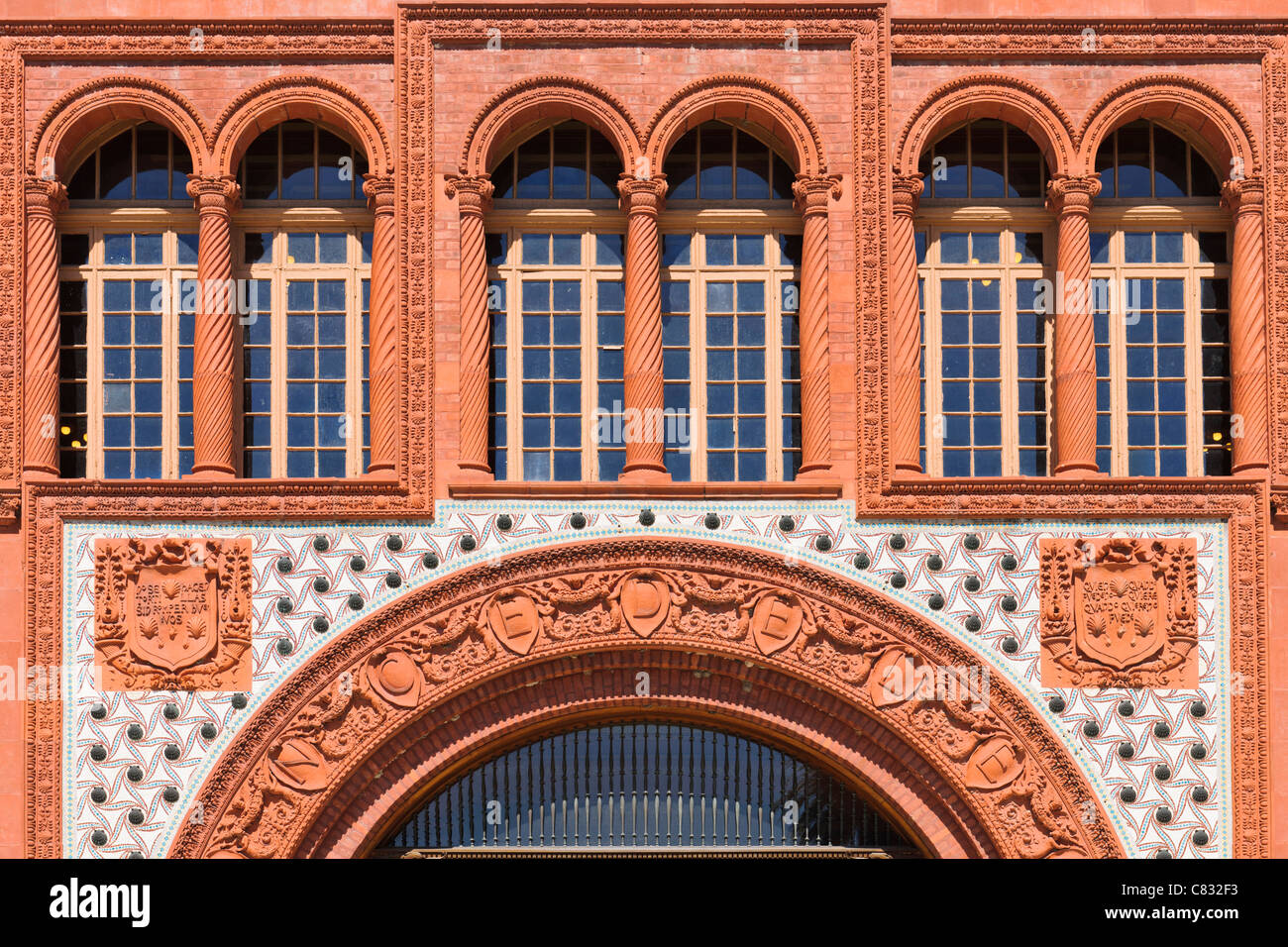 Détail de l'entrée au collège Flagler, Saint Augustin Banque D'Images