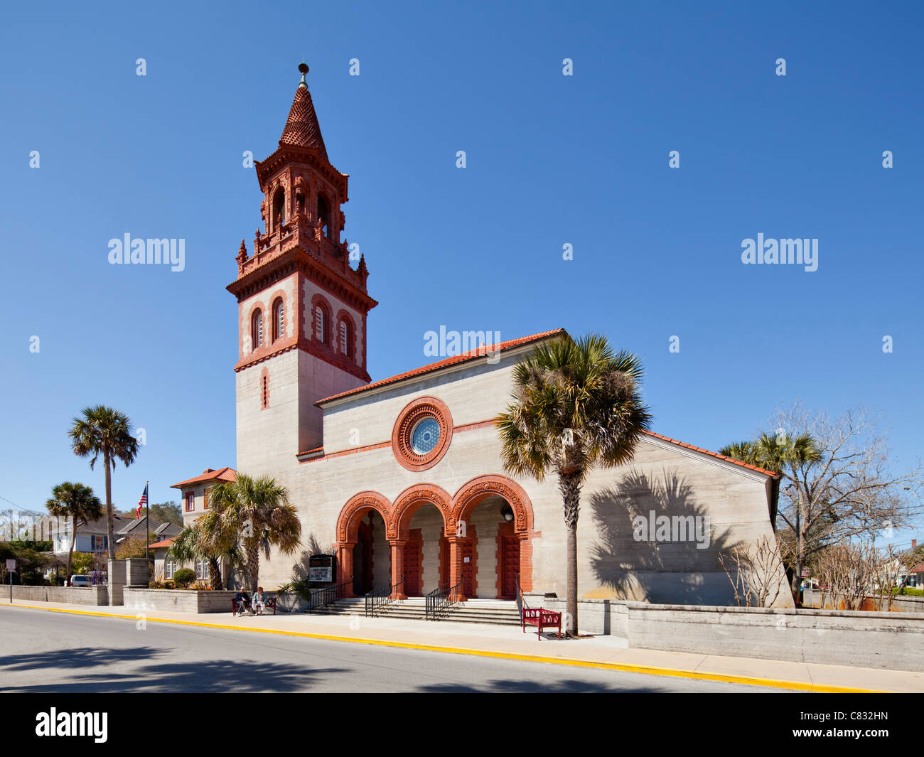 Grace United Methodist Church, St Augustine Banque D'Images