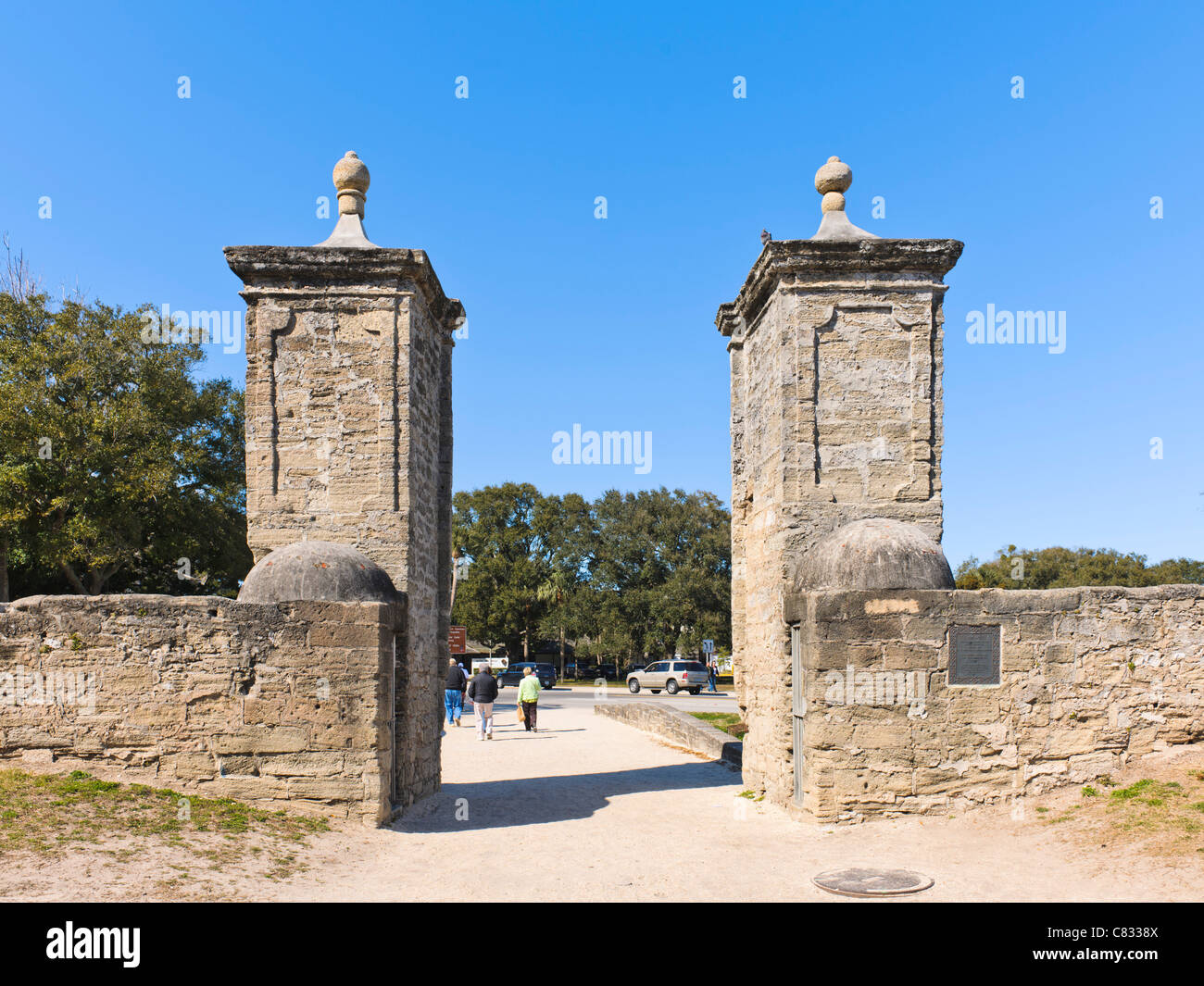 Portes de la ville, St Augustine Banque D'Images
